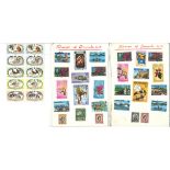 Assorted stamp collection. Includes 40 labels World Wildlife fund, World stamps assorted 200 stamps,