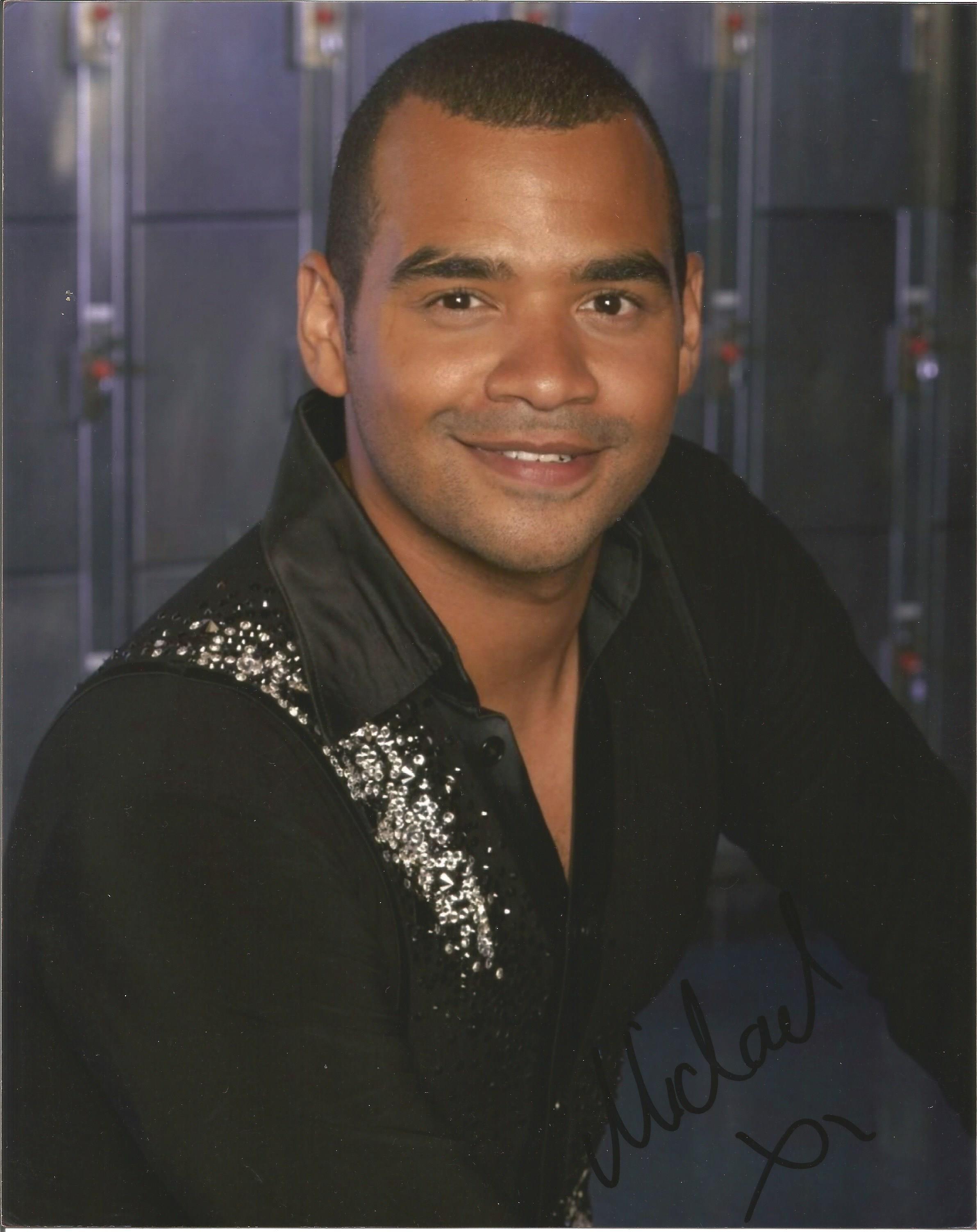 Michael Underwood 10x8 signed 3/4 length portrait colour photo. Michael Paul Underwood (born 26