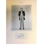 Van Heflin 16x11 mounted signature piece c/w b/w photo, signed album page mounted to a high