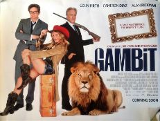 Gambit 40x30 movie poster from the 2012 film directed by Michael Hoffman, starring Colin Firth,