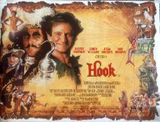 Hook 40x30 movie poster from the 1991 fantasy adventure directed by Steven Spielberg starring