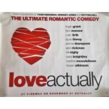 Love Actually 40x30 movie poster from 2003 British Christmas-themed romantic comedy starring Hugh