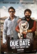 Due Date 40x27 movie poster from the 2010 American black comedy film directed by Todd Phillips and