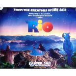 Rio 40x30 movie poster from the 2011 American 3D computer-animated musical adventure-comedy film