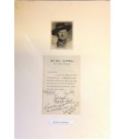Big Bill Campbell The Cowboy Philosopher 16x11 mounted signature piece c/w signed b/w photo and a