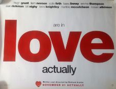 Love Actually 40x30 movie poster from 2003 British Christmas-themed romantic comedy starring Hugh
