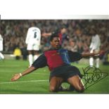 Football Patrick Kluivert signed 12x8 colour photo pictured while playing for Barcelona. Patrick