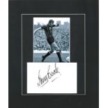 Football Tony Book 12x10 mounted signature piece includes signed album page and black and white