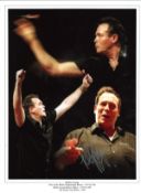 Darts Bobby George Darts Signed 16 x 12 inch darts photo. Good Condition. All signed pieces come