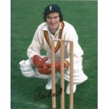 Alan Knott Signed England Cricket 8x10 Photo. Good Condition. All signed pieces come with a