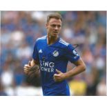 Jonny Evans Signed Leicester City 8x10 Photo. Good Condition. All signed pieces come with a