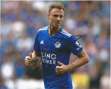 Jonny Evans Signed Leicester City 8x10 Photo. Good Condition. All signed pieces come with a