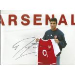 Football Jose Antonio Reyes signed 12x8 colour photo pictured after signing for Arsenal crease on