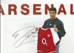Football Jose Antonio Reyes signed 12x8 colour photo pictured after signing for Arsenal crease on