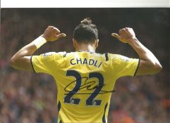 Football Nacer Chadli signed 12x8 colour photo pictured while playing for Tottenham Hotspur. Nacer