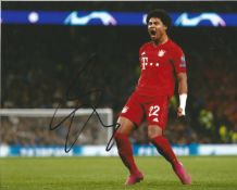 Serge Gnabry Signed Bayern Munich 8x10 Photo. Good Condition. All signed pieces come with a