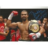 Boxing David Haymaker Haye 12x8 signed colour photo dedicated. David Deron Haye (born 13 October