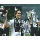 Jonathan Woodgate Signed Tottenham Hotspur League Cup 8x10 Photo. Good Condition. All signed