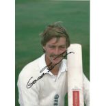 Graeme Fowler Signed England Cricket 8x12 Photo. Good Condition. All signed pieces come with a