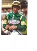 Horse Racing Frankie Dettori signed 7x5 colour photo. Lanfranco "Frankie" Dettori, MBE is an Italian