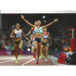 Athletics Jessica Ennis Hill signed 12x8 colour photo pictured in action at the London 2012