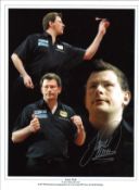 Darts James Wade Darts Signed 16 x 12 inch darts photo. Good Condition. All signed pieces come