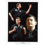 Darts James Wade Darts Signed 16 x 12 inch darts photo. Good Condition. All signed pieces come
