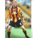 Football Stuart McCall signed 12x8 colour photo pictured in action for Bradford City. Andrew