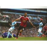 Football Marcus Rashford 12x8 signed colour photo pictured after scoring for Manchester United in