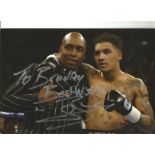 Boxing Connor Benn signed 12x8 signed colour photo dedicated. Conor Nigel Benn (born 28 September