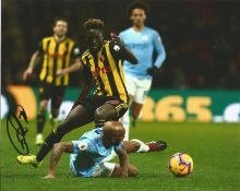 Domingos Quina Signed Watford 8x10 Photo. Good Condition. All signed pieces come with a