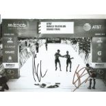 Athletics Alistair Brownlee and Jonathan Brownlee Athletics Signed 10 x 8 inch sport photo. Good