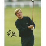 Golf Peter Baker 10x8 signed colour photo. Good Condition. All signed pieces come with a Certificate