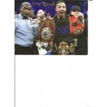 Boxing Andre Ward 8x6 signed colour photo dedicated. Andre Michael Ward is an American former