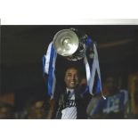 Football Roberto De Matteo signed 12x8 colour photo pictured lifting the Champions League Trophy