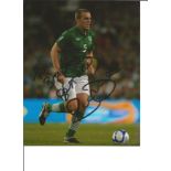 Football Richard Dunne 10x8 signed colour photo pictured while playing for the Republic of Ireland