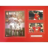 Football Anthony Martial signed 20x14 mounted signature piece includes signed colour photo and two