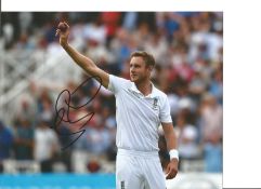 Cricket Stuart Broad signed 10x8 colour photo pictured on Test Match duty for England. Stuart