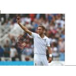 Cricket Stuart Broad signed 10x8 colour photo pictured on Test Match duty for England. Stuart