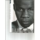 Chris Eubank signed hardback book titled Eubank signature on the inside title page. 419 pages.
