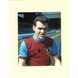 Football John Connelly signed 14x12 mounted colour photo pictures while at Burnley. Good