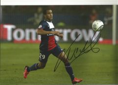 Football Lucas Moura 12x8 signed colour photo pictured in action for Paris St Germain. Lucas