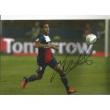 Football Lucas Moura 12x8 signed colour photo pictured in action for Paris St Germain. Lucas