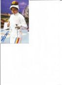 Olympics Anna Maria Popescu (nee Branza) signed 6x4 colour photo. Romanian Olympic gold and silver
