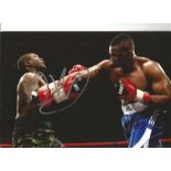 Boxing Dillian Whyte signed 12x8 signed colour photo slight crease on corner signature not affected.