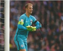 Joe Hart Signed England 8x10 Photo. Good Condition. All signed pieces come with a Certificate of