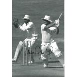 Cricket Mike Gatting Signed 12 x 8 inch cricket black and white photo. Good Condition. All signed