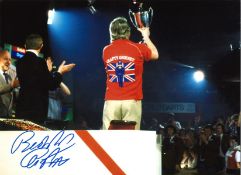 Darts Eric Bristow Darts Signed 16 x 12 inch darts photo. Good Condition. All signed pieces come