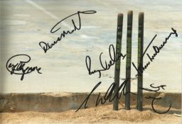 Cricket Lashings multi Signed 10 x 8 inch cricket photo. Good Condition. All signed pieces come with