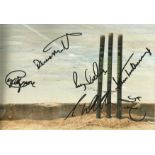 Cricket Lashings multi Signed 10 x 8 inch cricket photo. Good Condition. All signed pieces come with